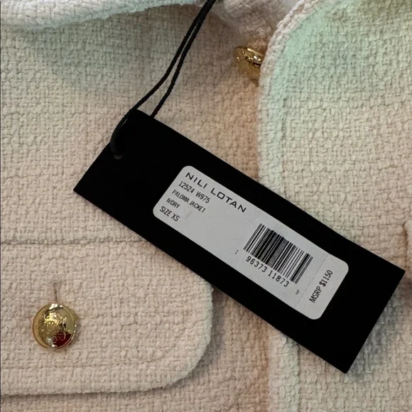 Nili Lotan Cream Paloma Jacket - Picture 5 of 5